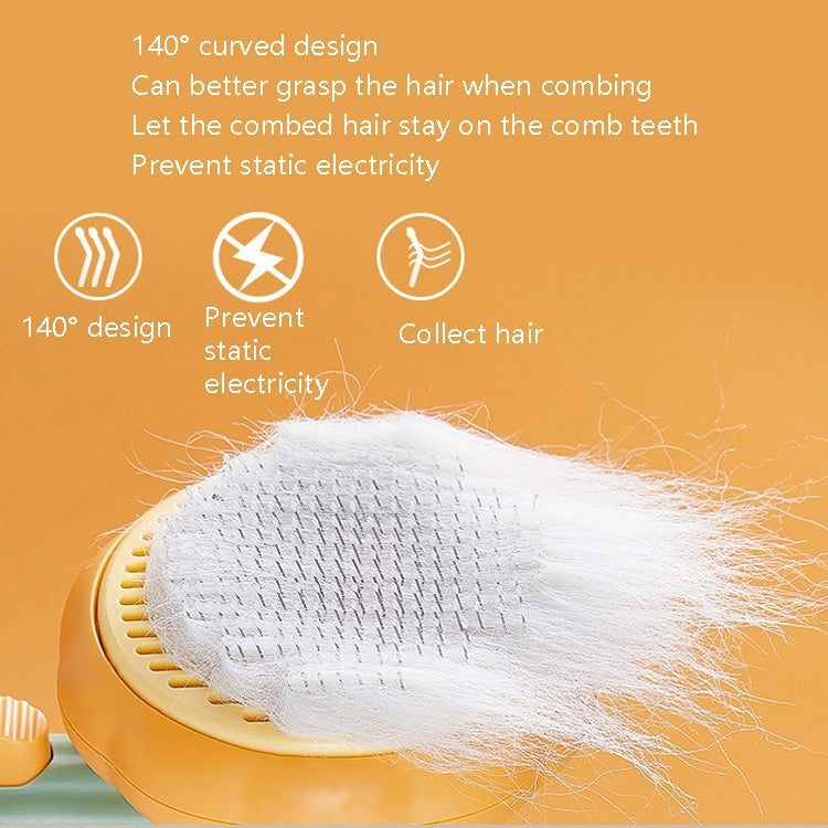 Cat Comb Remove Floating Hair Dog Comb, Yellow