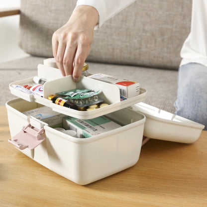 Household Sealed And Divided Double-Layer Portable Medicine Box