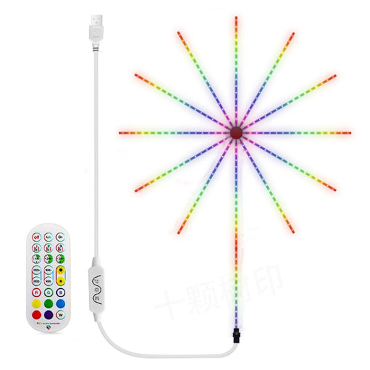 Christmas Fireworks RGB Music Atmosphere Meteor Light, 224 LED