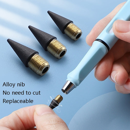 5 PCS No Ink No Need To Sharpen Drawing Sketch Pen Not Easy To Break Erasable HB Writing Pencil, Black, Red, Yellow, Green, Blue, White, Makaron Yellow, Makaron Green, Makaron Blue, Makaron Pink, Makaron Purple, Pink