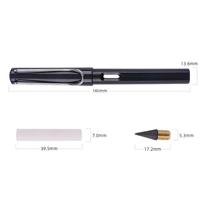 5 PCS No Ink No Need To Sharpen Drawing Sketch Pen Not Easy To Break Erasable HB Writing Pencil, Black, Red, Yellow, Green, Blue, White, Makaron Yellow, Makaron Green, Makaron Blue, Makaron Pink, Makaron Purple, Pink