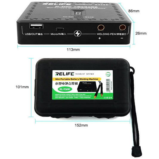 RL-936W Mobile Phone Repair Battery Handheld Spot Welder, Spot Welding Pen, Spot Welding Pen + Fixed Plate