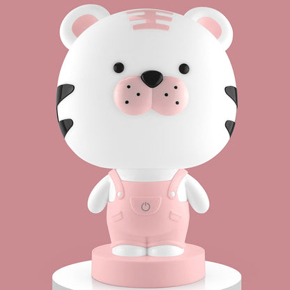 3W Cartoon Crown Pet USB Touch Control Night Light, Rabbit Pink, Rabbit Gray, Rabbit Light Blue, Bear Pink, Bear Gray, Bear Coffee, Cow Pink, Cow Coffee, Cow Green, Tiger Pink, Tiger Coffee, Tiger Green