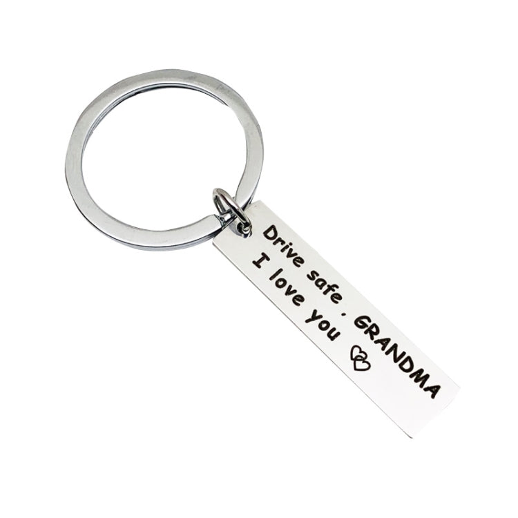10 PCS C1010 Drive Safe Stainless Steel Tag Keychain, 10x40mm