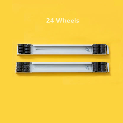 2 PCS Washing Machine Stand Movable Adjustable Refrigerator Base, Washing Machine Stand (Silver), Washing Machine Stand (White)