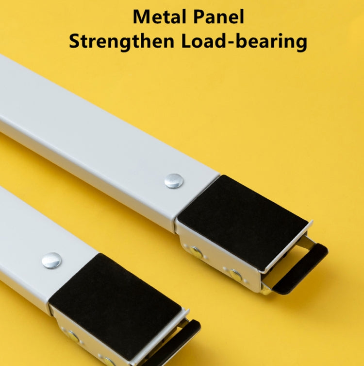 2 PCS Washing Machine Stand Movable Adjustable Refrigerator Base, Washing Machine Stand (Silver), Washing Machine Stand (White)