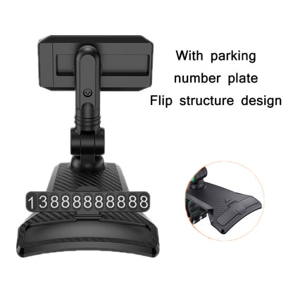 YF011 Car Central Control Instrument Panel Mobile Phone Bracket With Number Plate