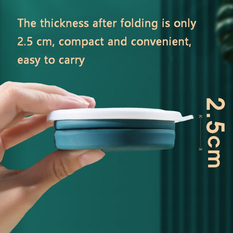 AK1313 320ml Portable Silicone Folding Water Cup With Lid