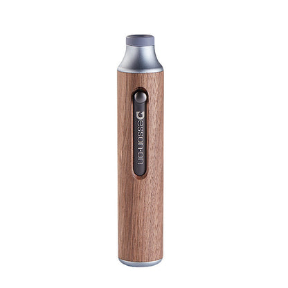 KURKE Anti-Smoke Ash Falling Cigarette Cover Car Ashtray, Walnut