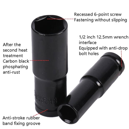 Inside And Outside Hexagon Wrench Auto Repair Wind Cannon Sleeve, 10 In 1 With Curved Rod, 10 In 1 Extension Sleeve, 15 In 1 Extension Sleeve, 20 In 1 Extension Sleeve