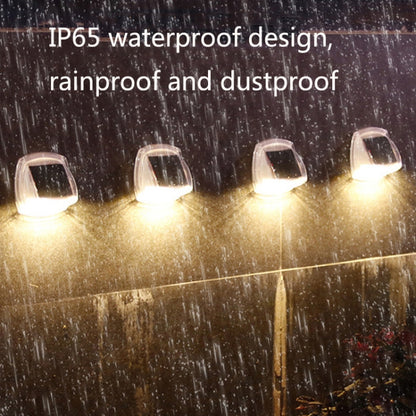 8 LED Outdoor Solar Courtyard Waterproof Wall Light, White Light, Warm Light