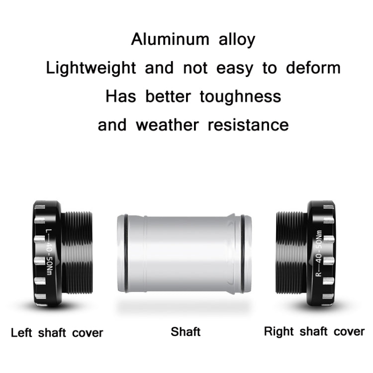 WEST BIKING Mountain Road Bike Screw-In Bearing Bottom Axle