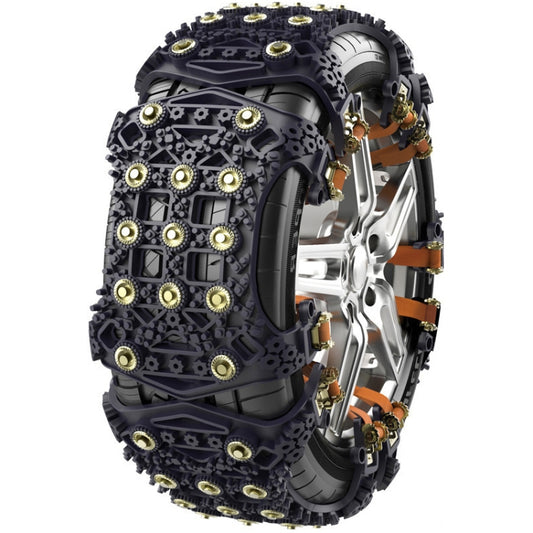 For 175~265cm Snow Emergency Snow Chains For Car SUV General Tires, Black 8764B, Yellow 8764A