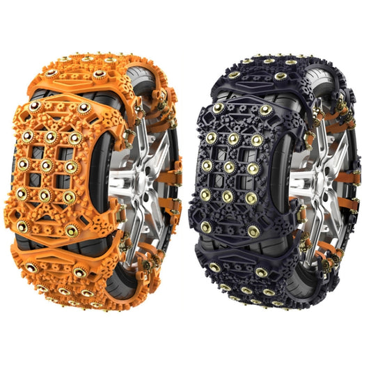 For 175~265cm Snow Emergency Snow Chains For Car SUV General Tires, Black 8764B, Yellow 8764A
