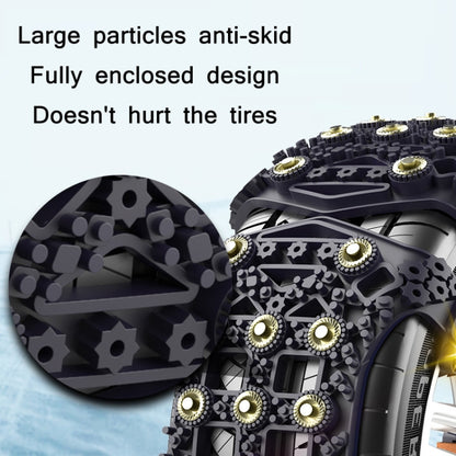 For 175~265cm Snow Emergency Snow Chains For Car SUV General Tires, Black 8764B, Yellow 8764A
