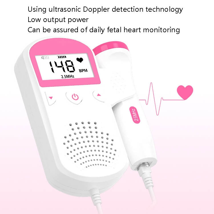 Pregnant Women Home Fetal Heart Rate Monitor, U3-02(Pink)