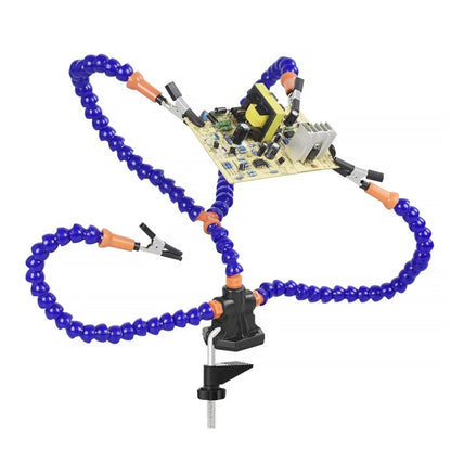 Y4BK-XS Universal Arm Clip-On Base Four-Claw Soldering Station, Y4BK-XS(Blue), Y4BK-XS(Black)