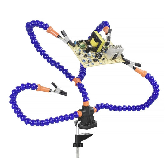 Y4BK-XS Universal Arm Clip-On Base Four-Claw Soldering Station, Y4BK-XS(Blue), Y4BK-XS(Black)
