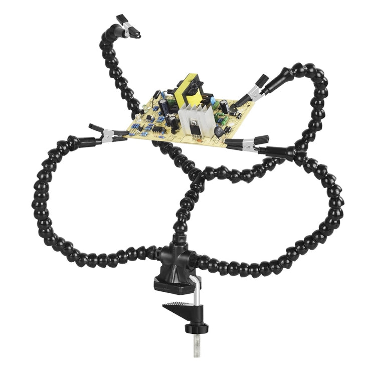 Y4BK-XS Universal Arm Clip-On Base Four-Claw Soldering Station, Y4BK-XS(Blue), Y4BK-XS(Black)
