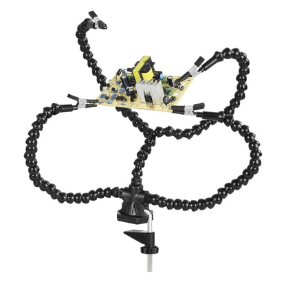 Y4BK-XS Universal Arm Clip-On Base Four-Claw Soldering Station, Y4BK-XS(Blue), Y4BK-XS(Black)