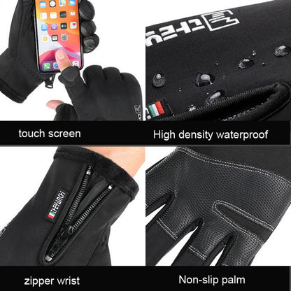 Outdoor Sports Riding Warm Gloves Touch Screen Fingerless Fishing Gloves