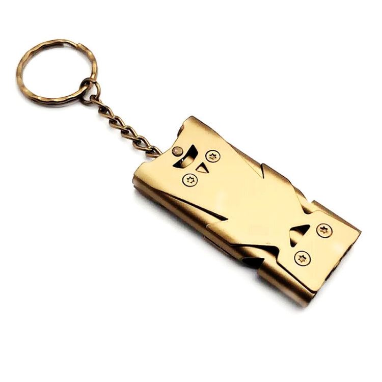 Outdoor High Decibel Stainless Steel Three-Tube Survival Rescue Whistle
