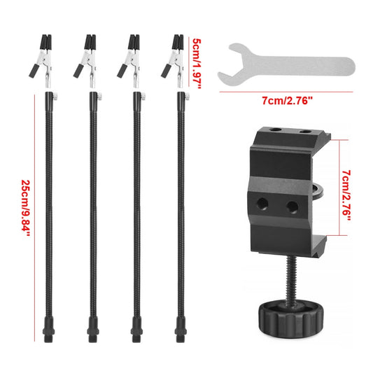 Four-Claw PCB Digital Repair Welding Station, SN4B-BK9 Black, SN4B-SY2 Silver, SN4B Black Tube Silver Clip