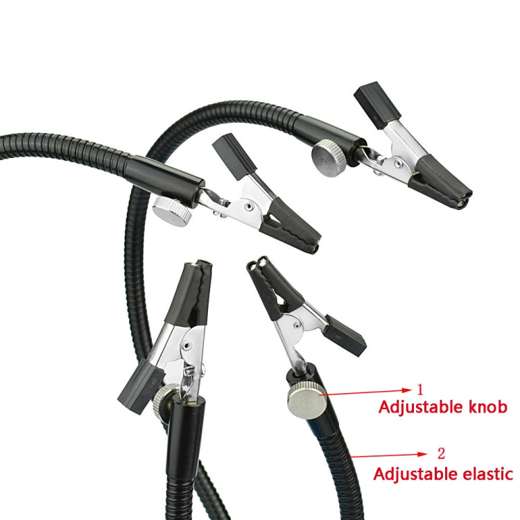 Four-Claw PCB Digital Repair Welding Station, SN4B-BK9 Black, SN4B-SY2 Silver, SN4B Black Tube Silver Clip