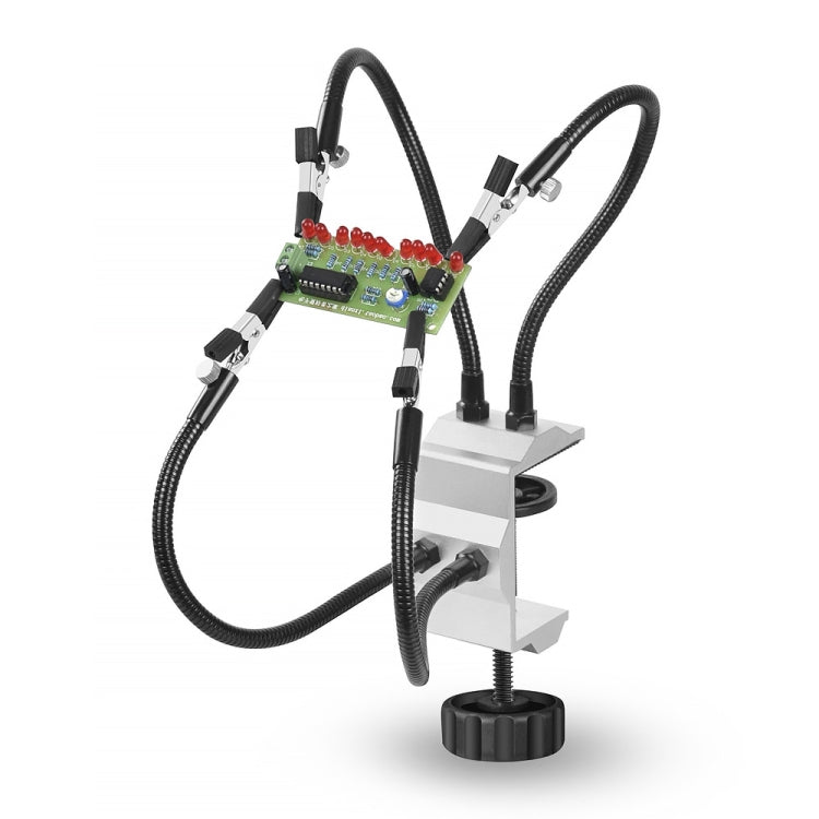 Four-Claw PCB Digital Repair Welding Station, SN4B-BK9 Black, SN4B-SY2 Silver, SN4B Black Tube Silver Clip