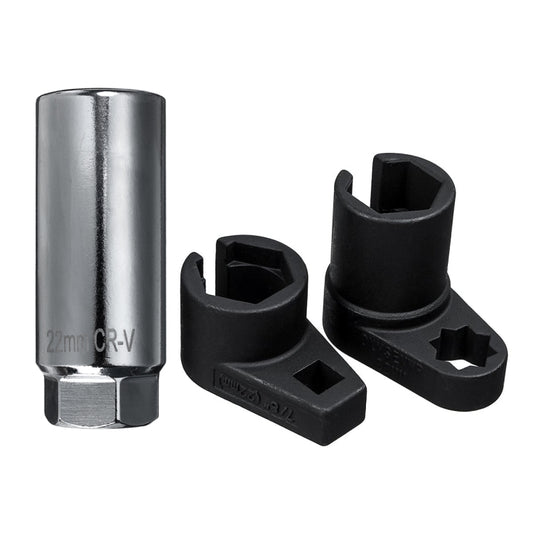 Manganese Steel Chrome-Plated Small Mouth Oxygen-Containing Sensor Disassemble Sleeve, 3 In 1