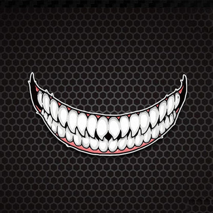 J06 Motorcycle Helmet Sticker, Small Teeth, Large Teeth, Small Tongue, Large Tongue