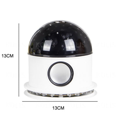 Bluetooth Music Starry Sky LED Projection Lamp, Spec:, Remote Control-EU Plug