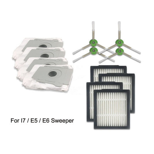 3 PCS Dust Bag Sweeper Accessories For iRobot I7, 3 PCS Side Brush, 3 PCS Filter, 3 PCS Dust Bag