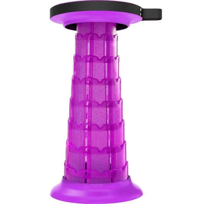 Outdoor Portable Lotus Heightened Folding Telescopic Stool