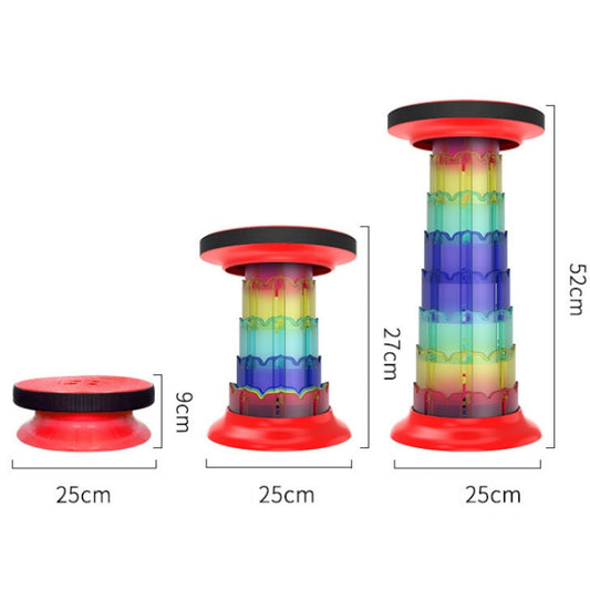 Outdoor Portable Lotus Heightened Folding Telescopic Stool