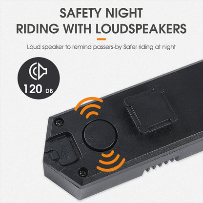 WEST BIKING Bicycle Remote Control Tail Light With Horn Tone