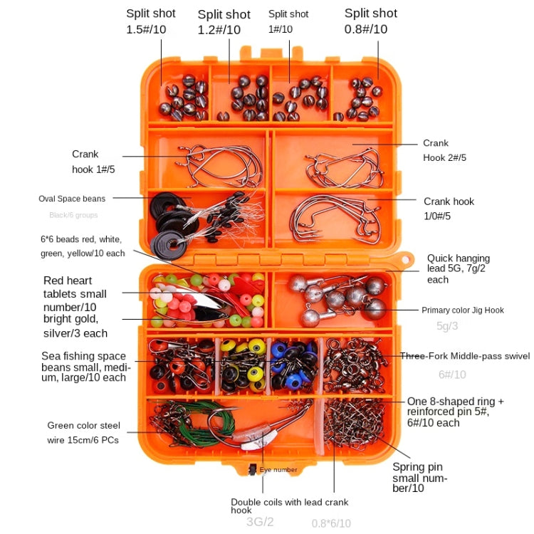 213 PCS / Set Road Squid Hook Accessories Set