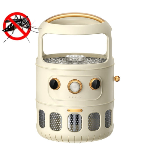 ZH278 Photocatalyst Mosquito Killer Lamp Inhalation Electric Shock Mosquito Killer Lamp, Cream Color, Black