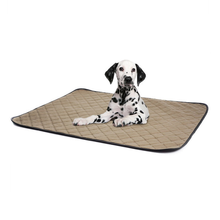 OBL0014 Can Water Wash Dog Urine Pad, Size:, S (Gray), M (Gray), L (Gray), S (Green), M (Green), L (Green), S (Bone Pattern), M (Bone Pattern), L (Bone Pattern), S (Brown), M (Brown), L (Brown), S (Deep Gray), M (Deep Gray), L (Deep Gray)