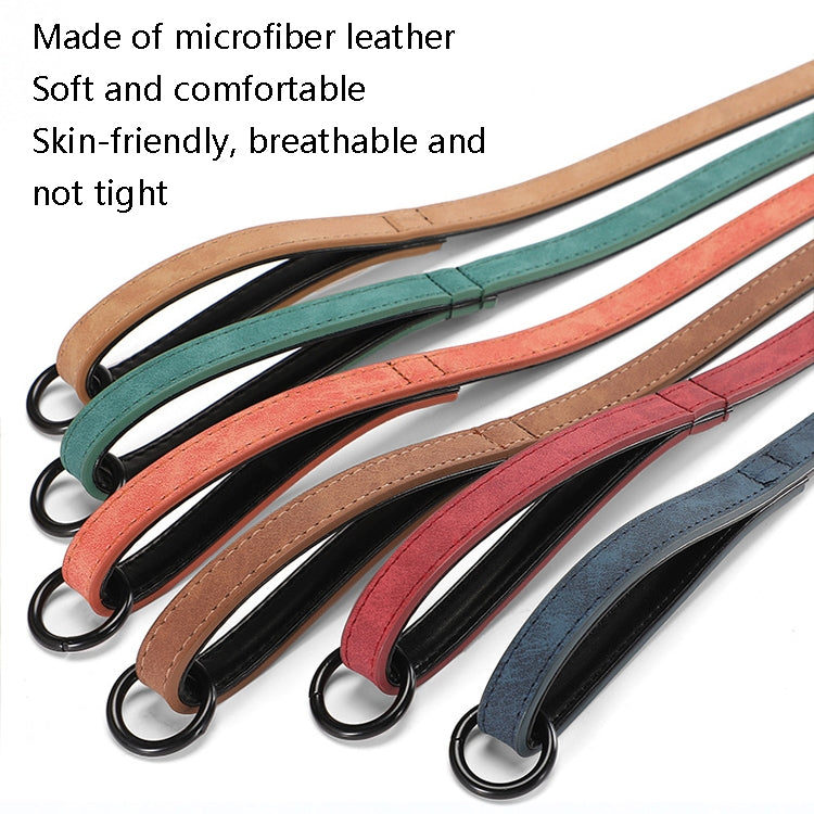 JINMAOHOU Dogs Double-Layer Leather Collar, XS 34x1.7cm, S 39x2.2cm, M 49x2.7cm, L 59x3.2cm