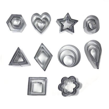 Stainless Steel Biscuit Mold, 30 PCS / Set, 27 PCS / Set