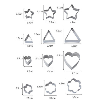 Stainless Steel Biscuit Mold, 30 PCS / Set, 27 PCS / Set