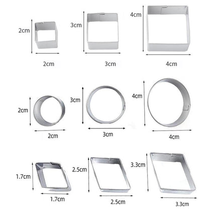Stainless Steel Biscuit Mold, 30 PCS / Set, 27 PCS / Set