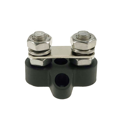 Double Terminal Block Spiral Fixed Wire Connector, M8 Black, M8 Red, M6 Black, M6 Red
