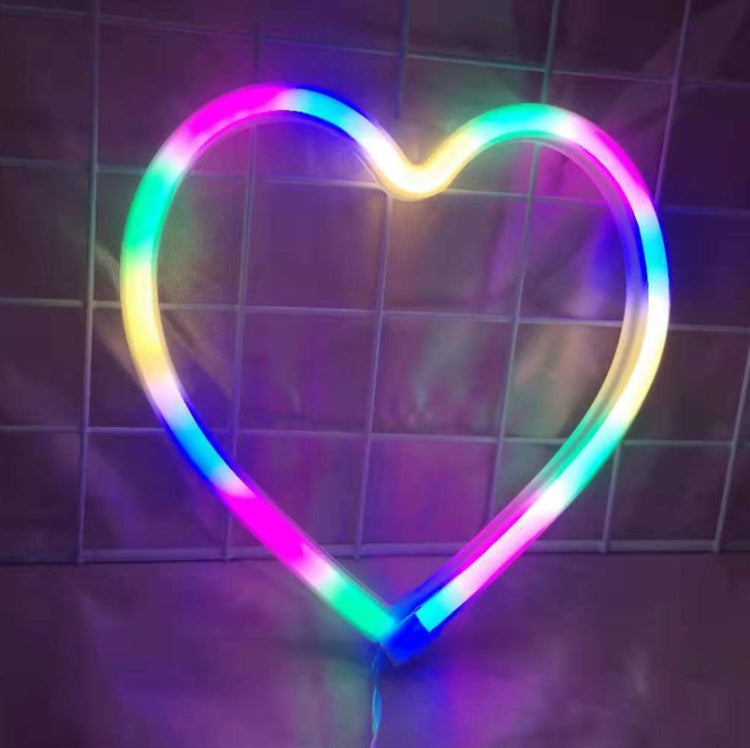 مصباح نيون LED للديكور الليلي، مزود بالطاقة: بطارية أو USB، USB