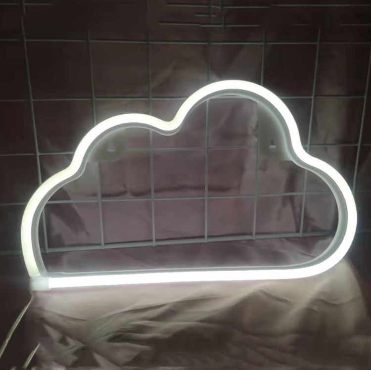 مصباح نيون LED للديكور الليلي، مزود بالطاقة: بطارية أو USB، USB