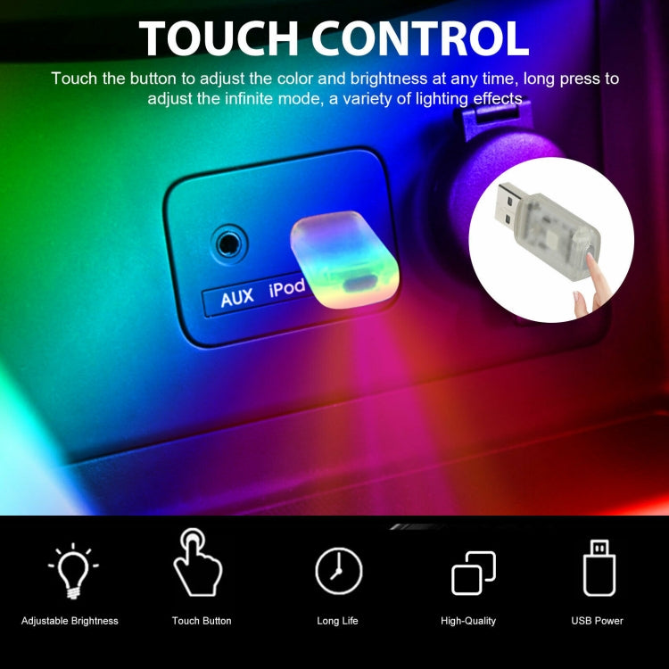 USB Car Internal Atmosphere Light, K6 Sound Control Single Lamp