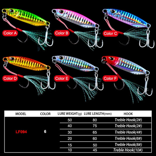 PROBEROS Iron Plate Lead Fish Far-Fluoch Metal Road Bait