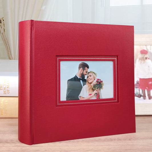 N55060 6 inch Couple Memorial Album, Red, Blue, Black, White