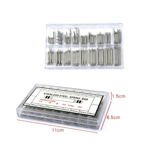 270 PCS / Box C015 8-25mm Stainless Steel Seamless Box Packing Spring Bar, 180 PCS / Box C014 8-25mm, 270 PCS / Box C015 8-25mm, 360 PCS / Box C016 8-25mm